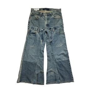Freddie frances reconstructed flared denim